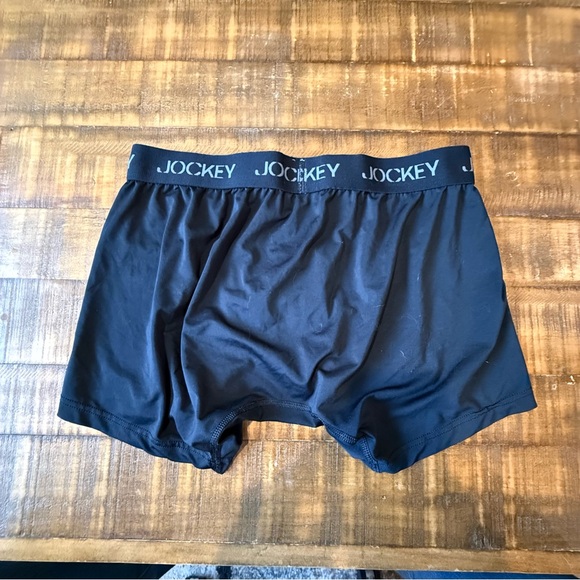 Jockey Black Men’s Boxer Briefs with Branded Waistband - Picture 2 of 7